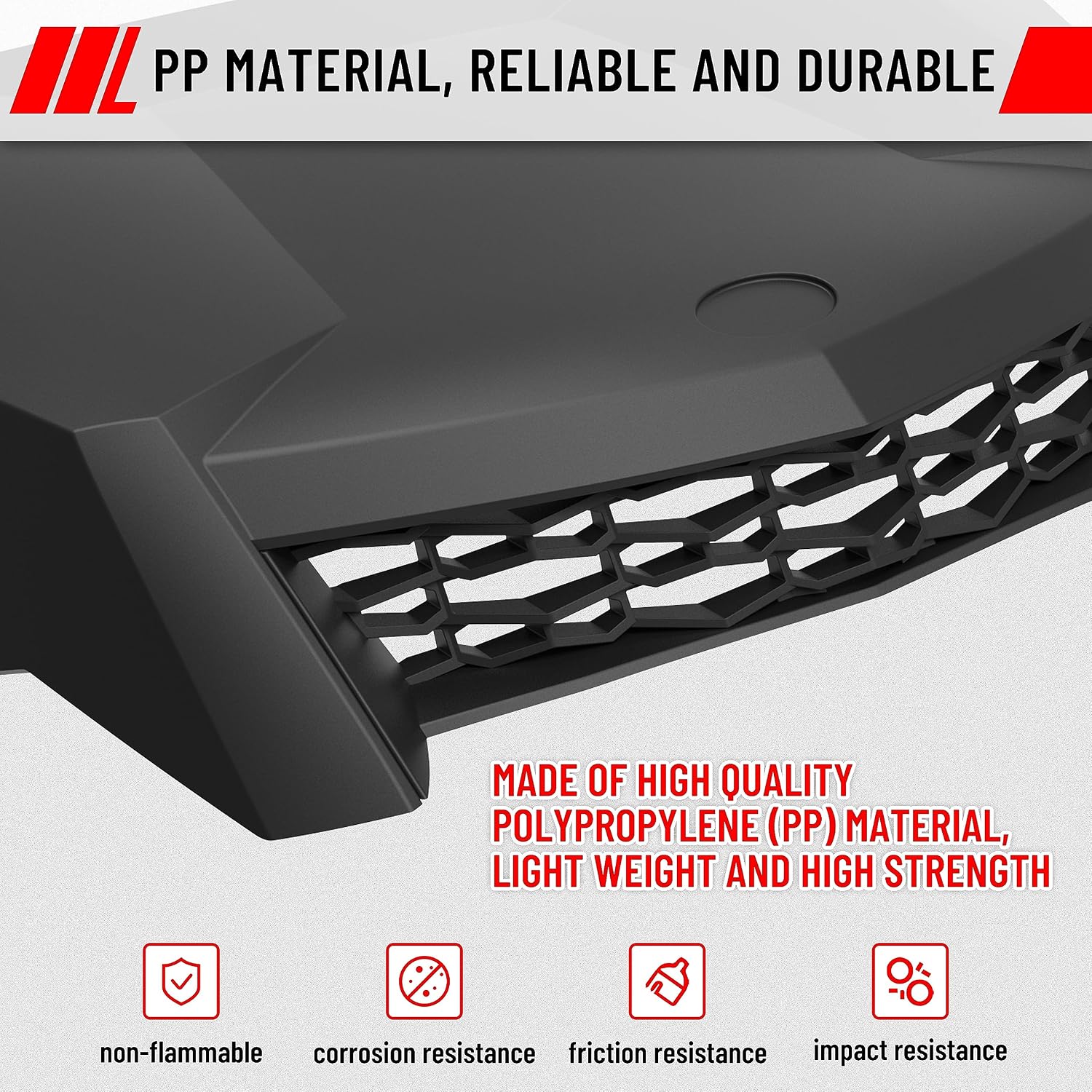 SAUTVS Turbo Hood Scoop Air Intake Kit for Polaris RZR XP 1000/4 1000 RZR XP Turbo S 2019-2023 (Replace #5454429-632)