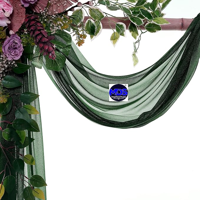 MDS Halloween Chiffon Draping Fabric - 2 Panel, 30" Wide x 50ft Long - S...