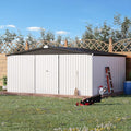 U-MAX Storage Shed 14x12 Outdoor Shed, Large Metal Outside Storage Garden Sheds by U-MAX