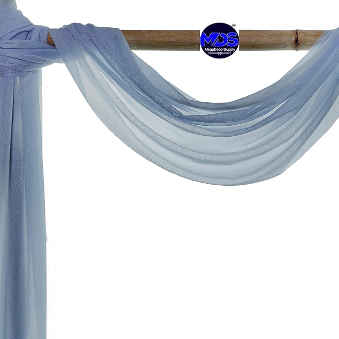 MDS Halloween Chiffon Draping Fabric - 2 Panel, 30" Wide x 100ft Long - ...