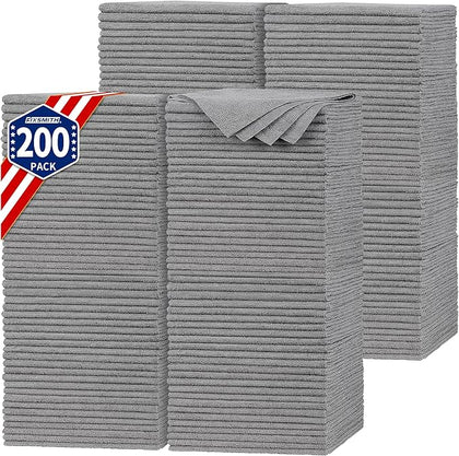 FIXSMITH Shop Towels, Microfiber Towels (Pack of 200)